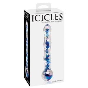 Premium stekleni dildo Icicles 8